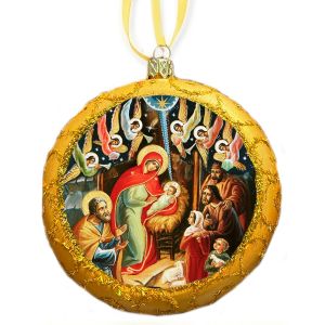 809 Nativity with Angels Ornament