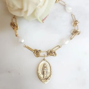 Pearl Link Undoer of Knots Bracelet