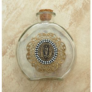 Our Lady of Guadalupe Vintage Holy Water Bottle