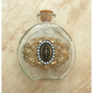 Miraculous Crystal Vintage Holy Water Bottle