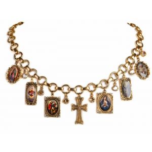Retablo Framed Charm Necklace