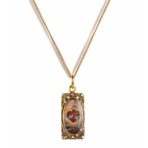 Retablo Framed Sacred Heart Necklace