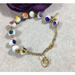 Murano Glass Bracelet - White
