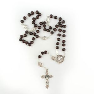 Padre Pio Wood Rosary